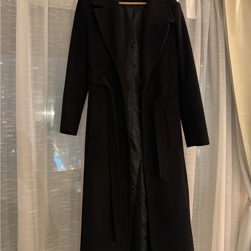 Ralph Lauren Wool Blend Black Coat